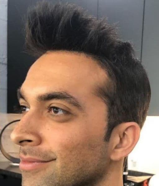 Receding Frontal Temples to Textured Modern Fade - After transformation